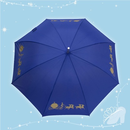 Cinderella Disney Themed Full Sized Blue Umbrella