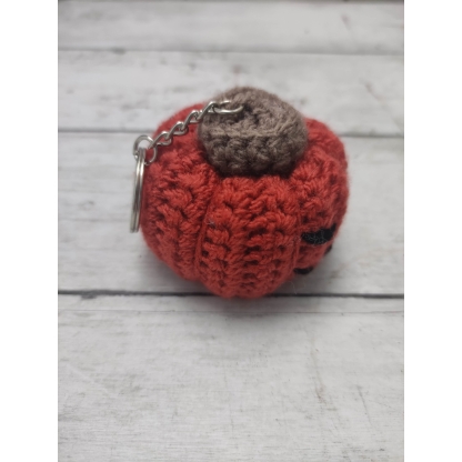 Handmade Crochet Pumpkin Keychain KnittedByBecks Orange