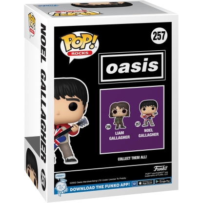 Oasis Noel Gallagher Funko POP! #257 Heres your chance to grab this Funko Pop of Noel Gallagher, known for being one half of the iconic Britpop 90's sensation that was Oasis! 