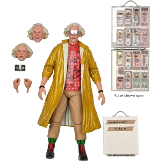 Doc Brown Ultimate NECA Back To The Future 2 Figure Great Scott! Doctor Emmett Brown, the genius inventor of the time machine and one of the greatest movie characters of all time, is back!
