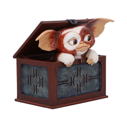 Gizmo Mogawai In A Box Resin Gremlins Figurine 14.5cm Officially Licensed Gremlins Merchandise Gremlims Gizmo in a Box Figurine Cast in the finest resin Expertly hand-painted