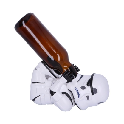 Original Stormtrooper Guzzler Sci-Fi Wine Bottle Holder Figurine Officially licensed Stormtrooper merchandise This small Trooper lies on his back and forms the most creative wine bottle holder