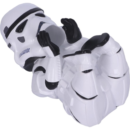 Original Stormtrooper Guzzler Sci-Fi Wine Bottle Holder Figurine Officially licensed Stormtrooper merchandise This small Trooper lies on his back and forms the most creative wine bottle holder