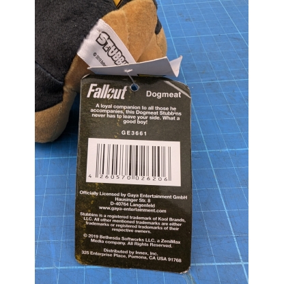 Fallout Dogmeat Stubbins Plush 17cm With Tags With tags plush based on Dog Meat from the Fallout series.