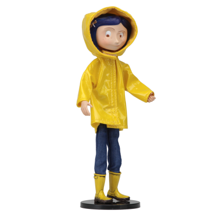 NECA Coraline Yellow Raincoat Bendy Doll