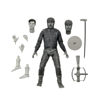 NECA Wolf Man Universal Monsters Ultimate Black & White Figure