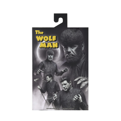 NECA Wolf Man Universal Monsters Ultimate Black & White Figure