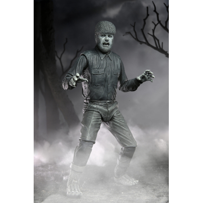 NECA Wolf Man Universal Monsters Ultimate Black & White Figure