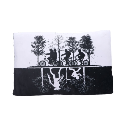 Stranger Things Upside Down Black & White Cushion 55cm