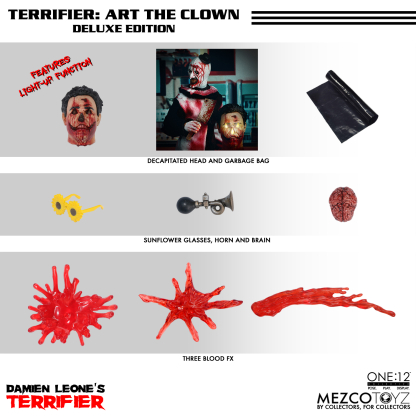 Terrifier Art The Clown Mezco One:12 Collective Figure Pre Order