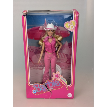 Barbie Movie Pink Western Cowgirl Outfit Doll Heavy Box Damage