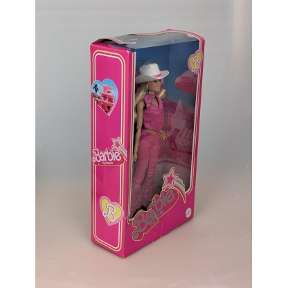 Barbie Movie Pink Western Cowgirl Outfit Doll Heavy Box Damage