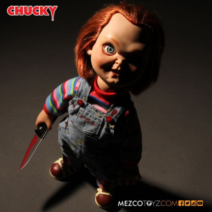 Childs Play Talking Sneering Chucky Doll Mezco MDS Mega