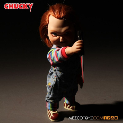 Childs Play Talking Sneering Chucky Doll Mezco MDS Mega