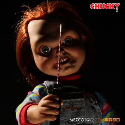 Childs Play Talking Sneering Chucky Doll Mezco MDS Mega