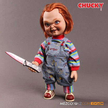 Childs Play Talking Sneering Chucky Doll Mezco MDS Mega