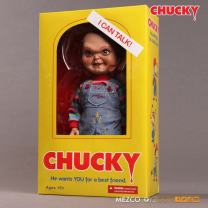 Childs Play Talking Sneering Chucky Doll Mezco MDS Mega