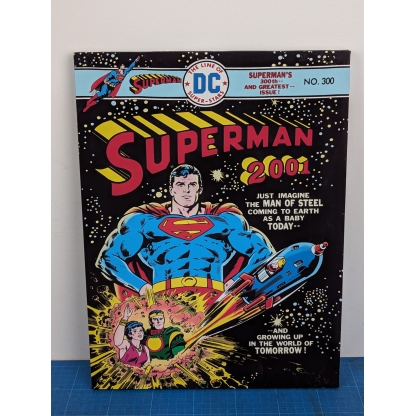 Superman 30x40cm Canvas Print Of Issue #300