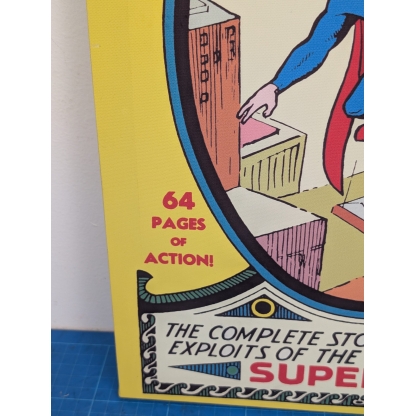 Superman 30x40cm Canvas Print Of Isuue #1 1939 DC Golden Era