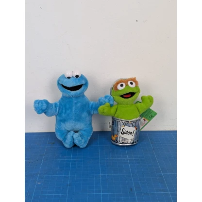 Cookie Monster & Oscar The Grouch Mini Plush Bundle
