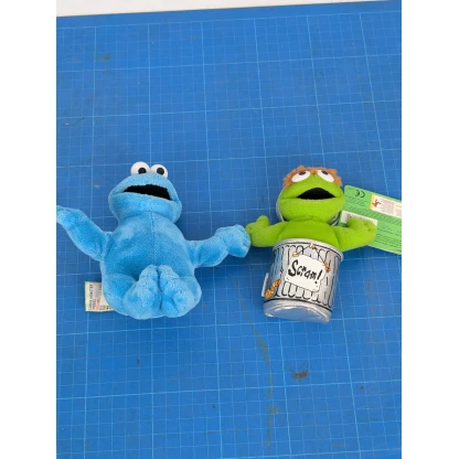 Cookie Monster & Oscar The Grouch Mini Plush Bundle