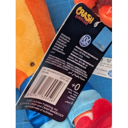 Crash Bandicoot Plush With Tags