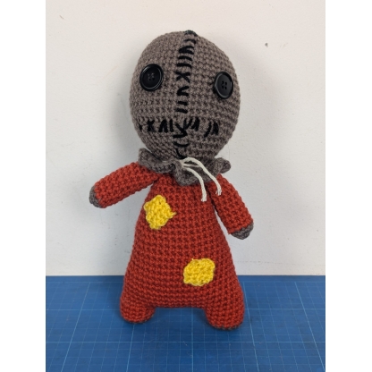 #HandmadePlush #HalloweenDoll #CreepyCute #CrochetToy #HorrorPlush #SpookySeason #Amigurumi