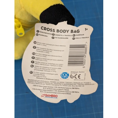Pokemon Pikachu Cross Body Bag With Tags