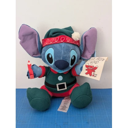 Stitch Christmas Elf Disney Parks Plush With Tags