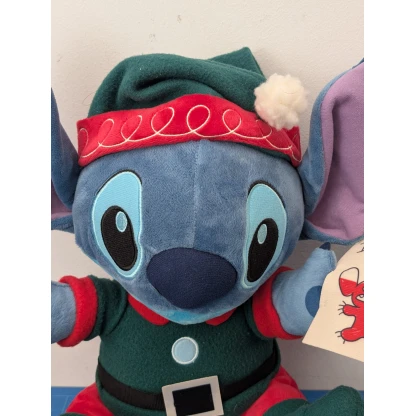 Stitch Christmas Elf Disney Parks Plush With Tags