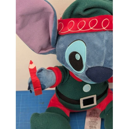 Stitch Christmas Elf Disney Parks Plush With Tags