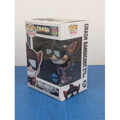 Funko Pop! Games Crash Bandicoot #274 with Jet Pack (Boxed). Add some 'wumpa' to your collection with this used Funko Pop!