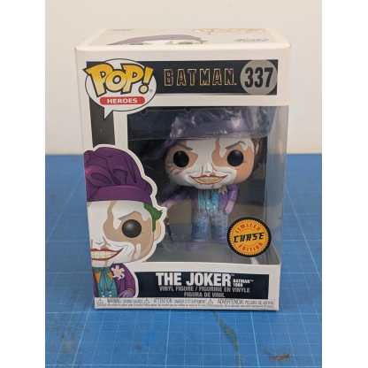 Funko Pop! Heroes Batman 1989 The Joker #337 Chase Edition. Add the rare Chase Edition of The Joker from the 1989 Batman movie