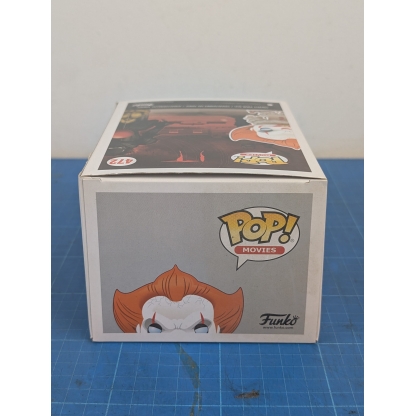 Funko Pop! Movies IT Pennywise with Boat #472. He's waiting to float into your collection! This used Funko Pop!