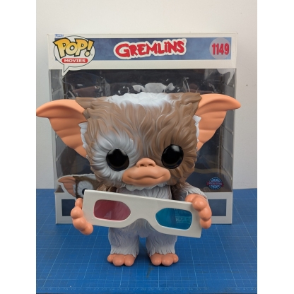 Gizmo Gremlins #1149 10 Inch Funko Pop Damaged Box. Go big with cute! Add this used Large 10-inch Funko Pop!