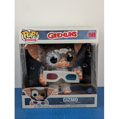 Gizmo Gremlins #1149 10 Inch Funko Pop Damaged Box. Go big with cute! Add this used Large 10-inch Funko Pop!