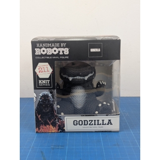 Handmade by Robots Godzilla Knit Series Vinyl Figure #211. Roar into your collection with this unique Handmade by Robots Godzilla vinyl