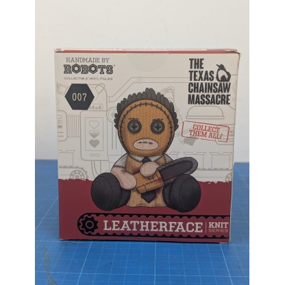 Handmade by Robots Leatherface Texas Chainsaw Massacre Knit Series Vinyl Figure #007 He's all stitched up and ready for your collection! This unique Handmade by Robots Leatherface vinyl figure