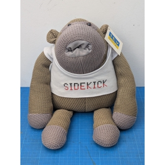 ITV Digital, Monkey Plush, TV Memorabilia, Johnny Vegas, UK Advertising, 2000s Nostalgia, Collector's Item, Sidekick Monkey, Retro Toy, Stuffed Animal