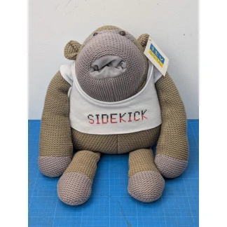 ITV Digital, Monkey Plush, TV Memorabilia, Johnny Vegas, UK Advertising, 2000s Nostalgia, Collector's Item, Sidekick Monkey, Retro Toy, Stuffed Animal