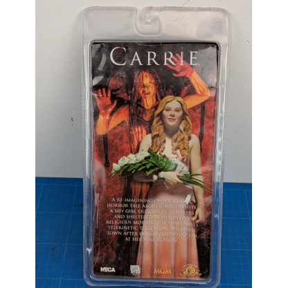 NECA Carrie (2013) Figure Open Blister Packaging.