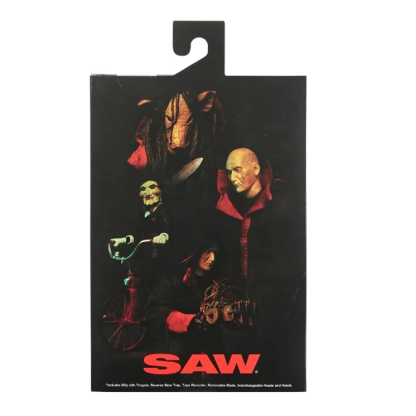 NECA, Ultimate, Jigsaw Killer, Saw, Action Figure, Horror Movie, Billy the Puppet, Reverse Bear Trap, Pig Mask, Collectible