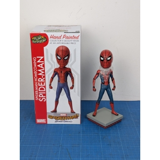 Spider-Man, Head Knocker, NECA, Marvel, Homecoming, Bobblehead, Figure, Collectible, Opened, Livestream, Otherwise New