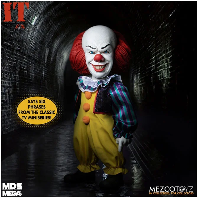 Mezco MDS Mega Scale IT 1990 Talking Pennywise Figure - Image 5
