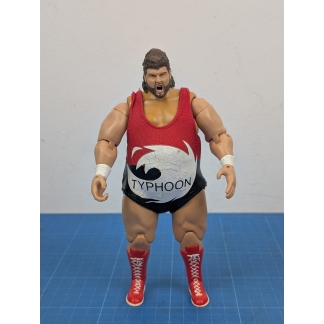 WWE Typhoon Action Figure (Used). This WWE Typhoon action figure is a must-have for wrestling fans! It's in played-with condition