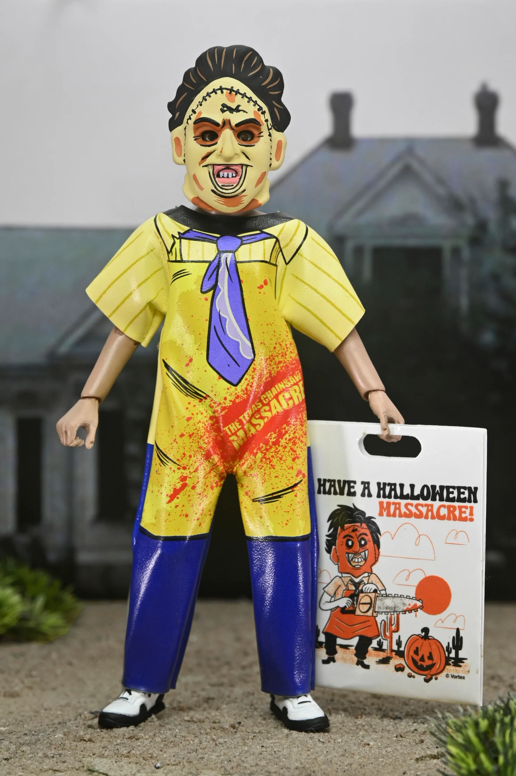 NECA, Leatherface, Texas Chainsaw Massacre, TCM, Ben Cooper, Costume Kids, 6-inch figure, Clothed Figure, Horror Collector, Vintage Halloween, Series 9