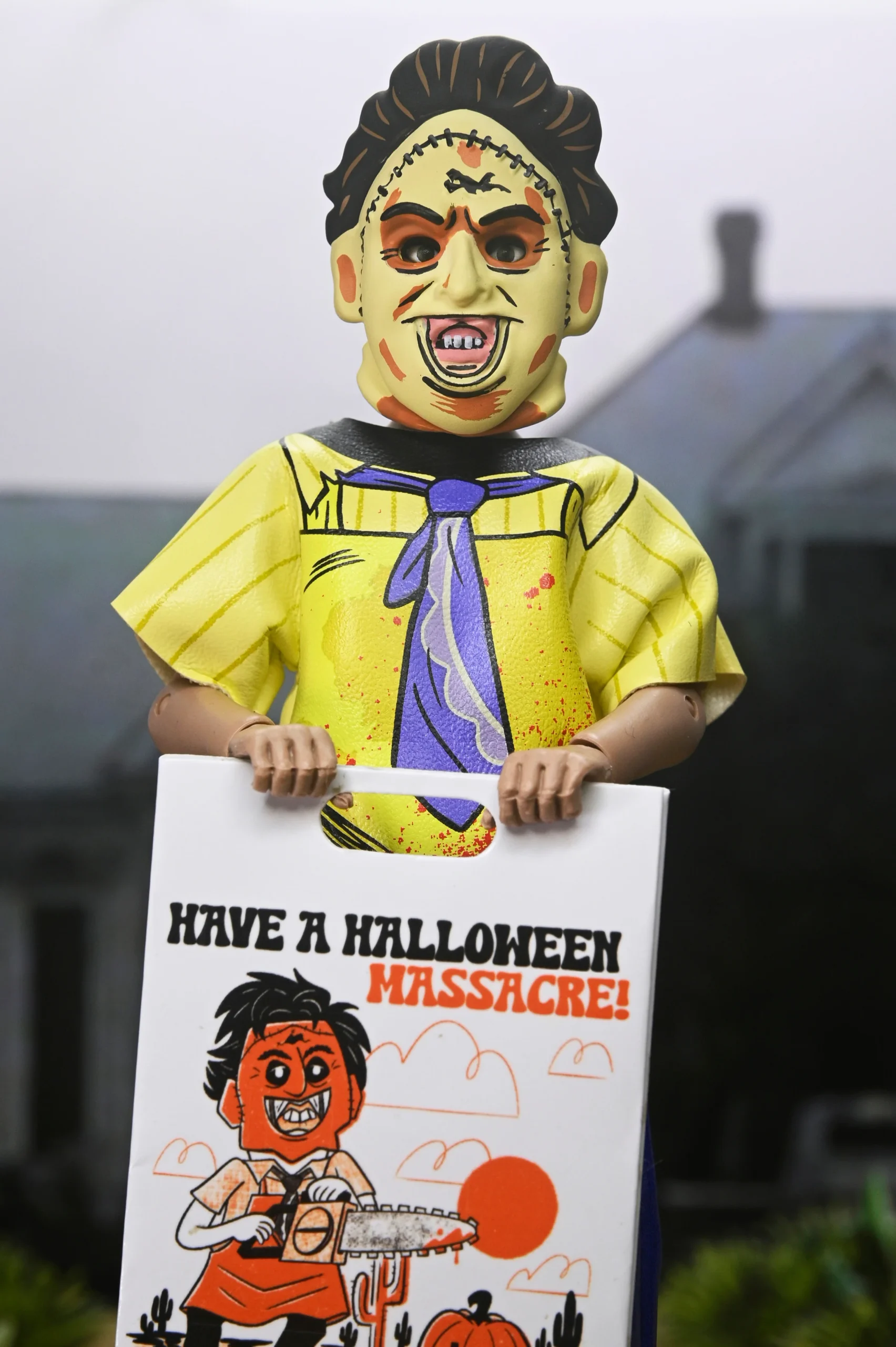 NECA, Leatherface, Texas Chainsaw Massacre, TCM, Ben Cooper, Costume Kids, 6-inch figure, Clothed Figure, Horror Collector, Vintage Halloween, Series 9