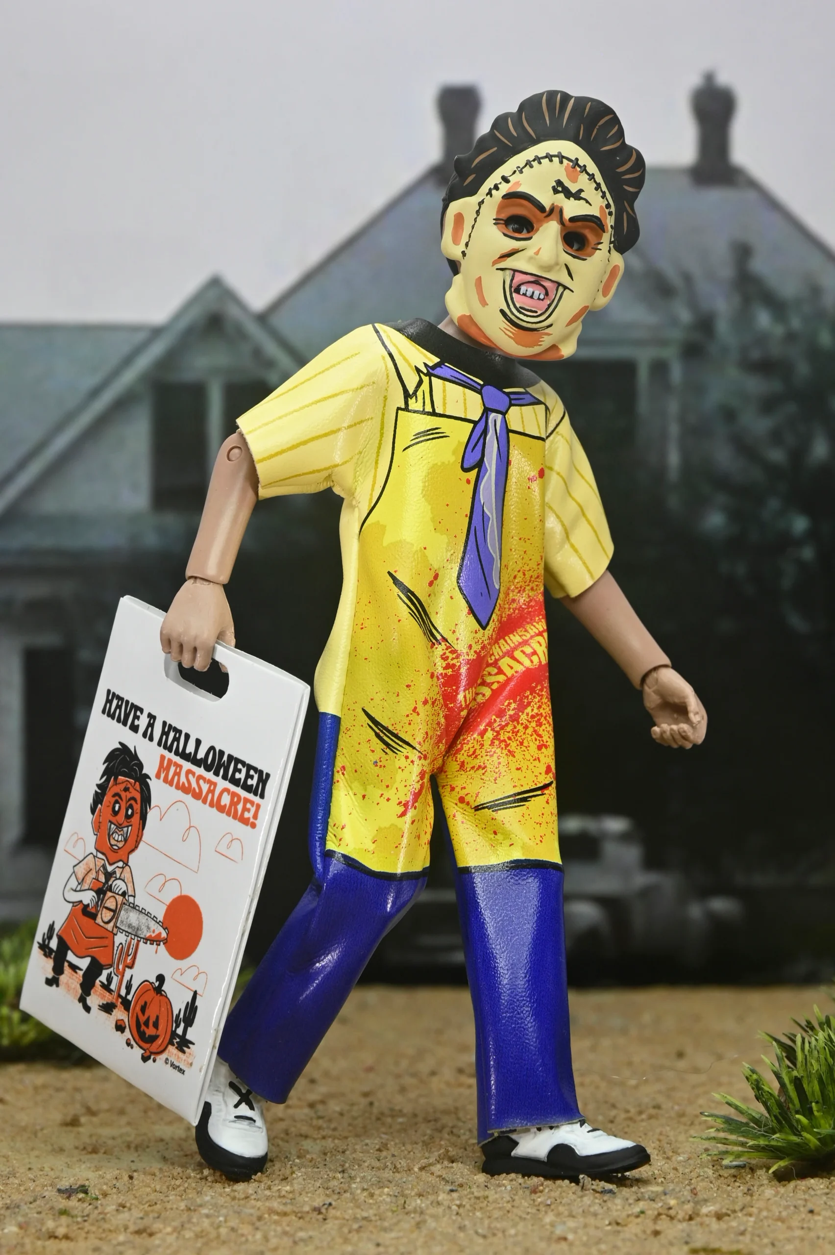 NECA, Leatherface, Texas Chainsaw Massacre, TCM, Ben Cooper, Costume Kids, 6-inch figure, Clothed Figure, Horror Collector, Vintage Halloween, Series 9