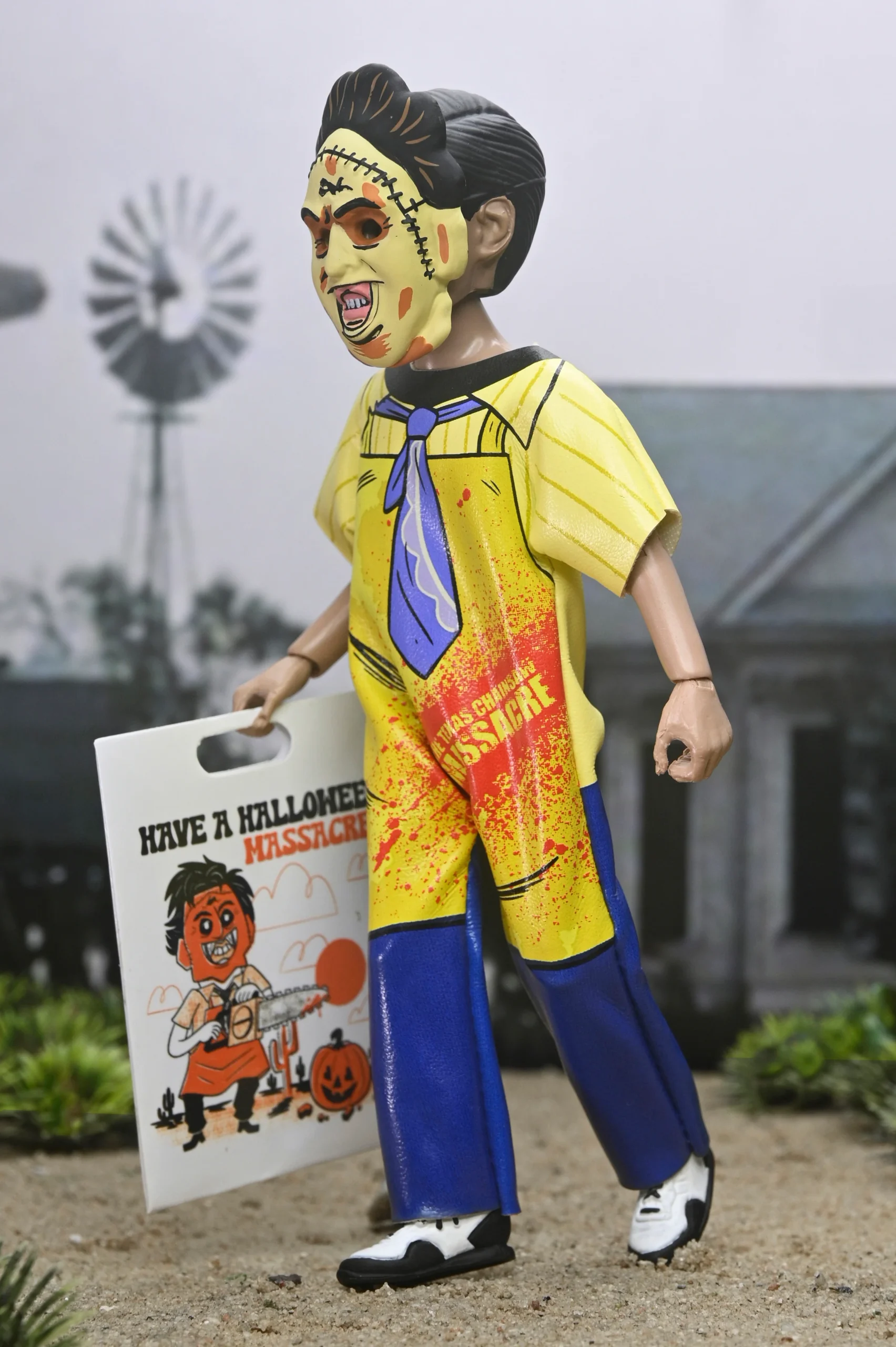 NECA, Leatherface, Texas Chainsaw Massacre, TCM, Ben Cooper, Costume Kids, 6-inch figure, Clothed Figure, Horror Collector, Vintage Halloween, Series 9