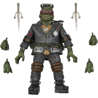 Detailed shot of the accessories including interchangeable hands and metal chains.
